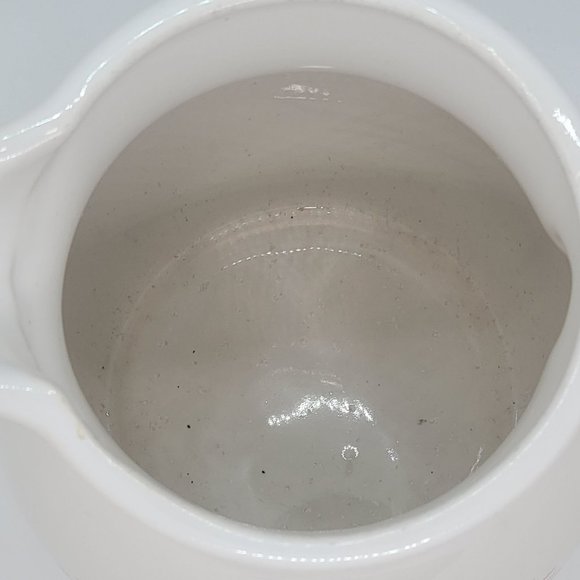 Rare Pottery Pitcher Water Jug hand made field landscape with two ducks Creme - Picture 7 of 7